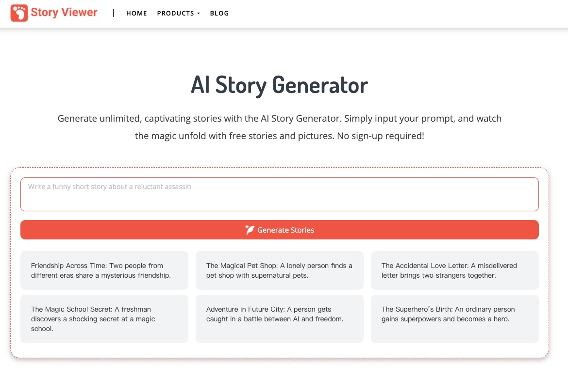 AI Story Generator - AI故事生成器