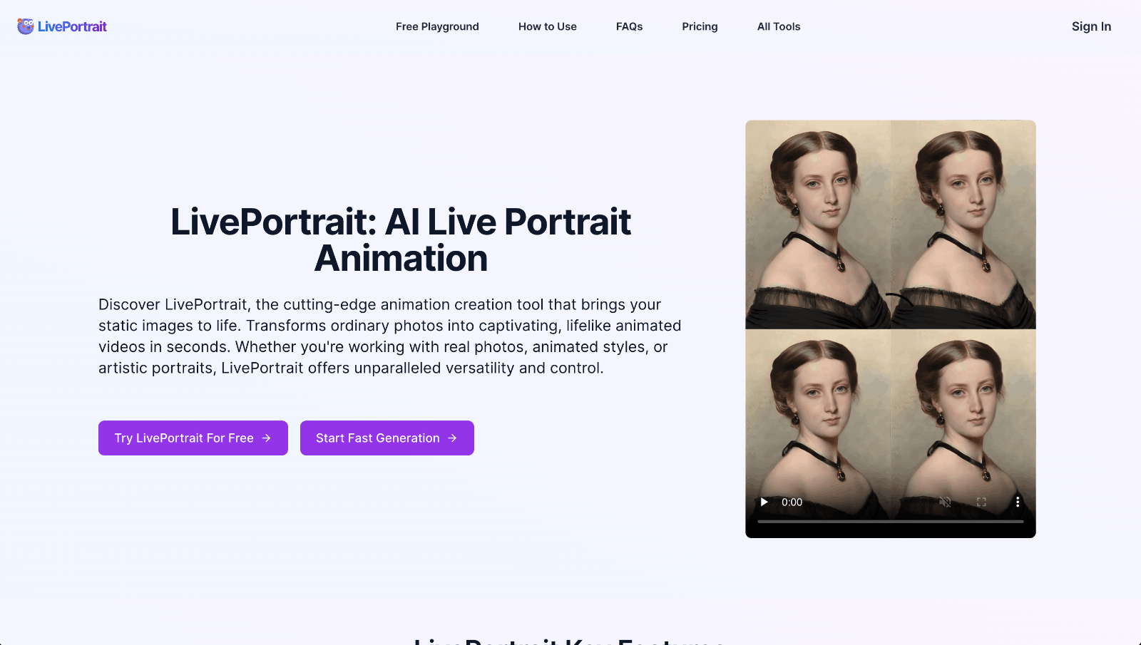 LivePortrait 动态头像视频生成器
