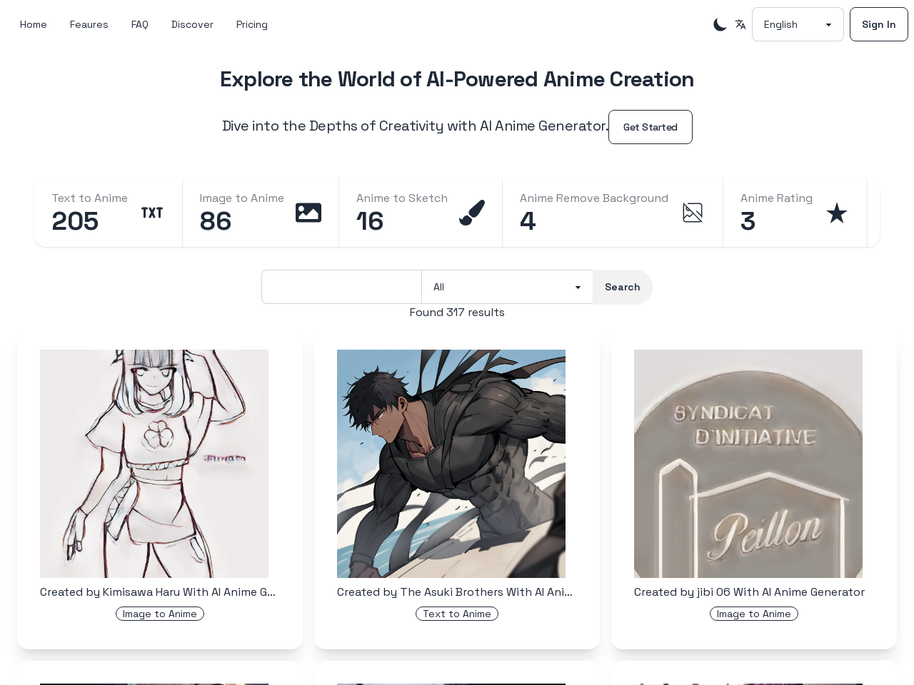 AI Anime Generator 动漫AI绘画