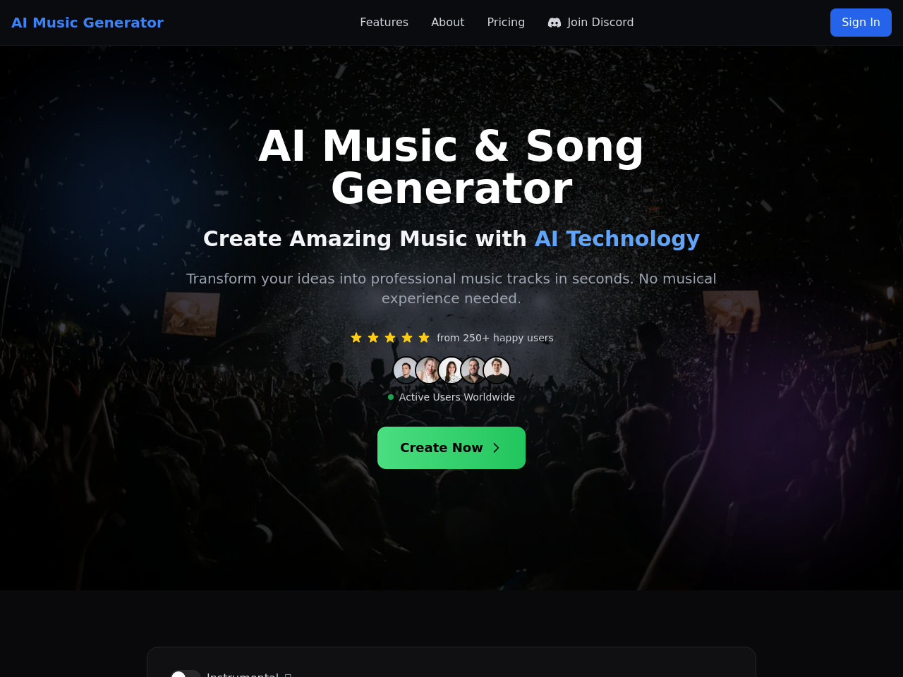 Ai Music Generator - AI音乐生成