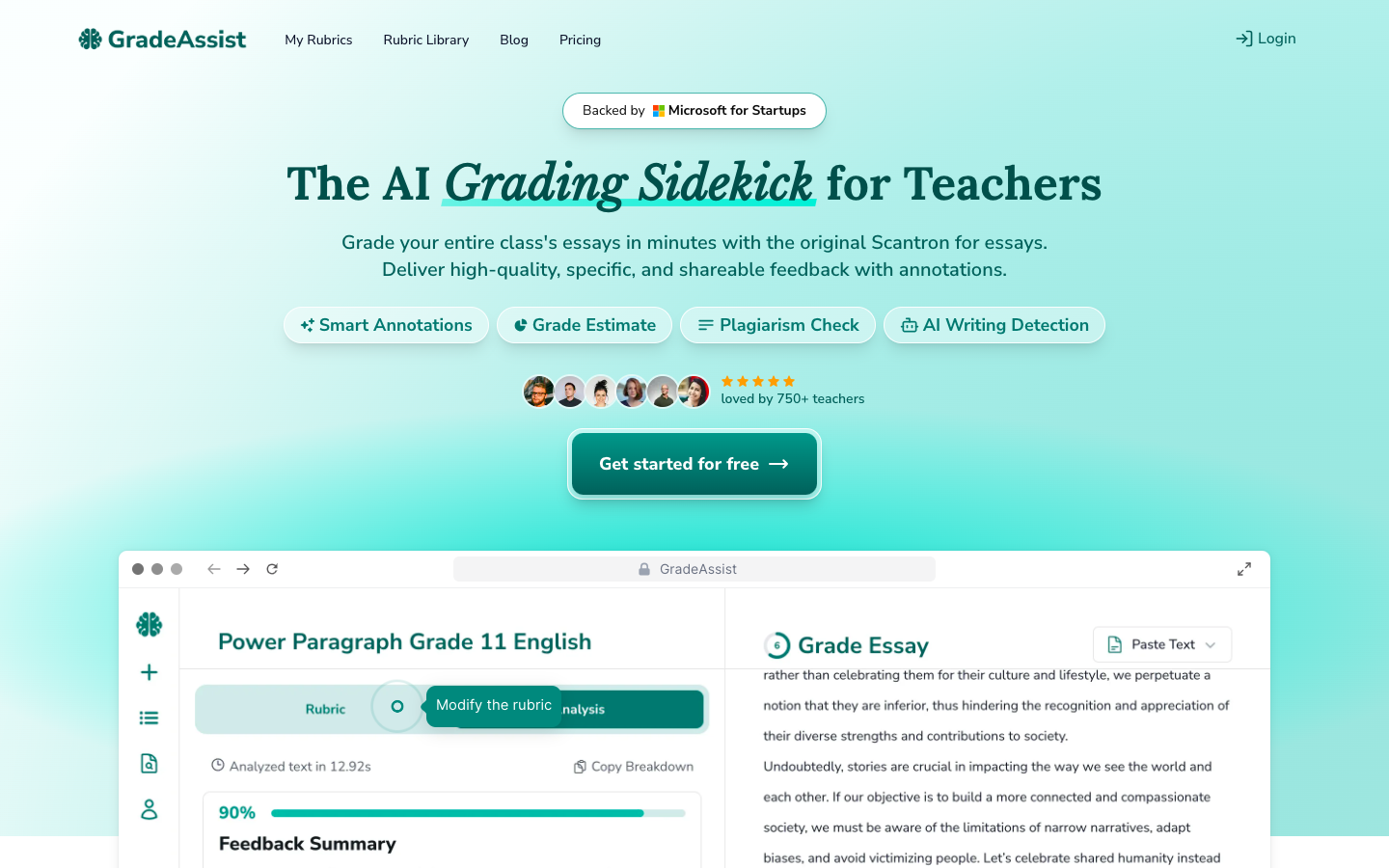 GradeAssist AI论文评分