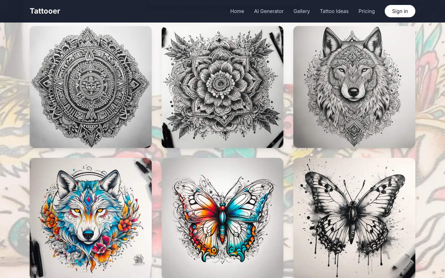 Tattooer  AI纹身设计