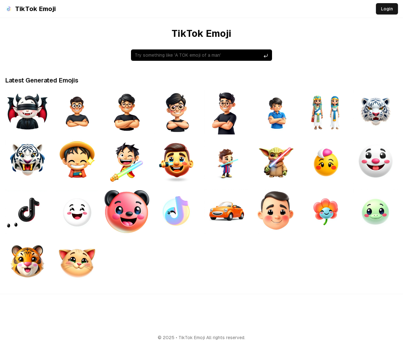 TikTok Emoji 表情符号