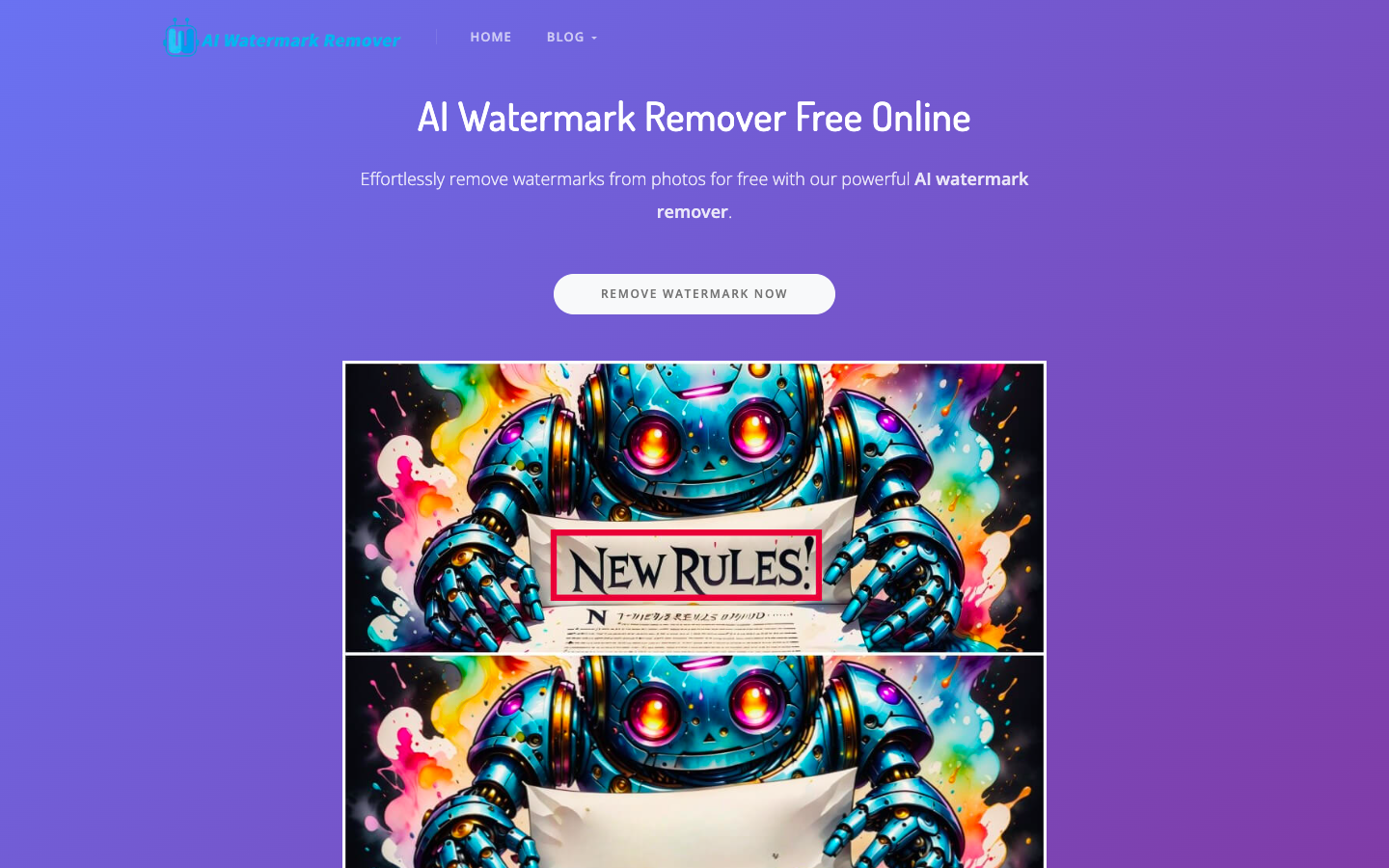 AI Watermark Remover—AI水印去除