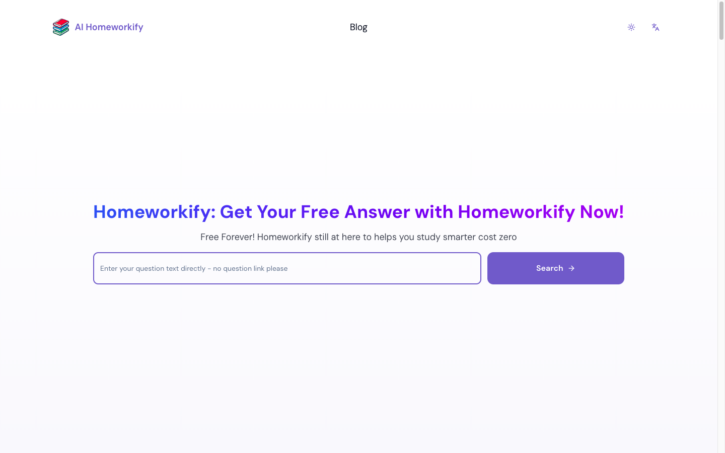 AI Homeworkify - AI作业辅导