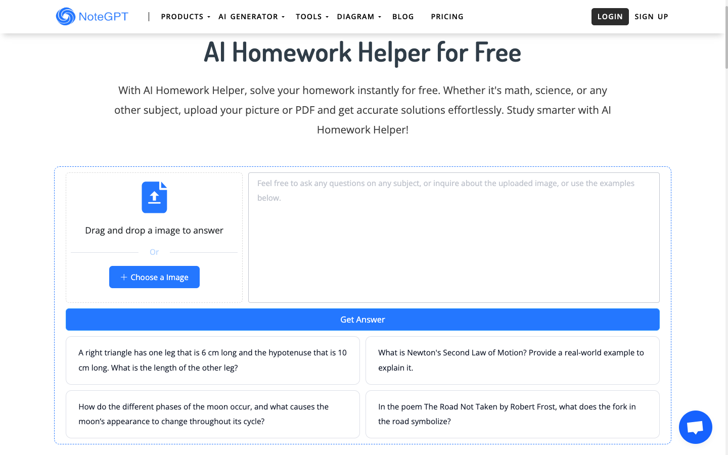AI Homework Helper AI作业辅导